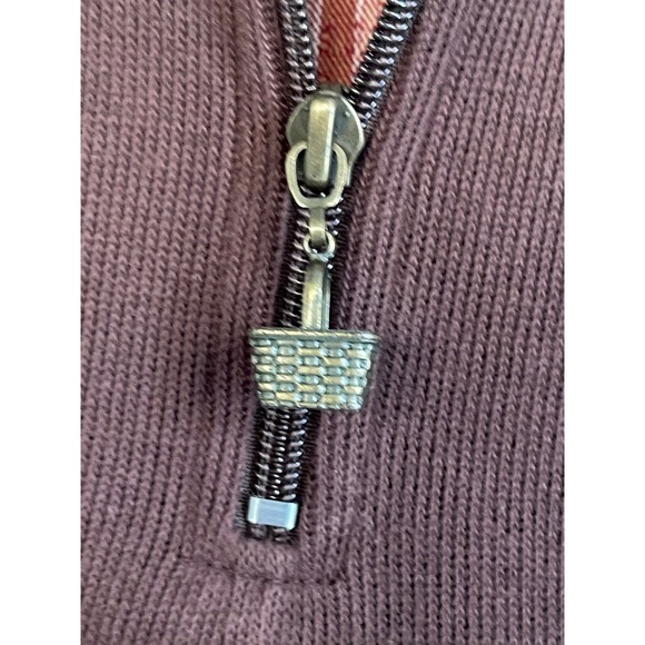 Longaberger Homestead Womens Brown Quarter Zip Long Sleeve Pullover M - Picture 5 of 5
